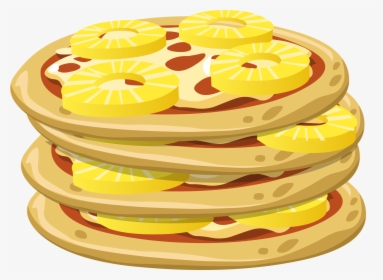 Food Papl Upside Down Pizza Clip Arts - Pineapple Pizza Clipart Transparent, HD Png Download, Free Download