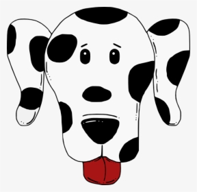Cartoon Dalmatian Head Svg Clip Arts - Dalmatian Head Cartoon, HD Png Download, Free Download