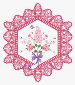 Florals And Lace Is A Downloadable Machine Embroidery - In Memoriam Card, HD Png Download, Free Download