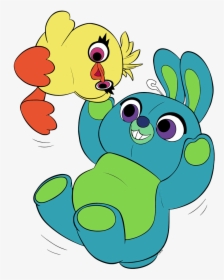 Toy Story 4 Ducky And Bunny Coloring Page, HD Png Download, Free Download
