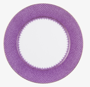 Lace Service Plate Plum - Mottahedeh Blue Lace Charger, HD Png Download, Free Download