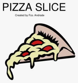 Pepperoni Pizza Slice Svg Clip Arts - Pizza Cartoon Transparent Background, HD Png Download, Free Download