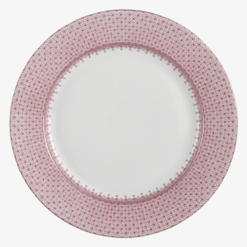 Pink Lace Dessert Plate - Circle, HD Png Download, Free Download