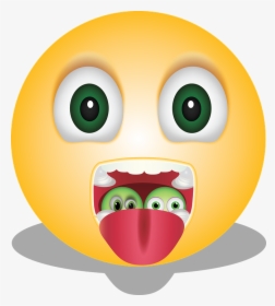 Graphic, Say Aah, Smiley, Emoticon, Sick, Sore Throat, HD Png Download, Free Download