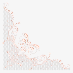 Bordures,tubes Coins,corners Lace Background, Dress - White Lace Corner Transparent, HD Png Download, Free Download