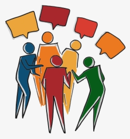 Inclusive Diverse Team - Group Of People Talking Clipart, HD Png Download, Free Download