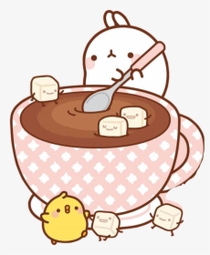 #hot Chocolate #cute #teamwork #freetoedit - Bubble Tea Dark Cat, HD Png Download, Free Download