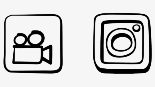 Instagram Icon Black White Png