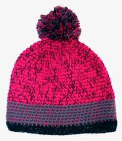 Pom Pom Knit Hat In Pink - Knit Cap, HD Png Download, Free Download