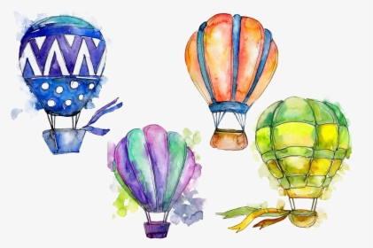 Hot Air Balloon Png - Colorful Hot Air Balloon, Transparent Png, Free Download