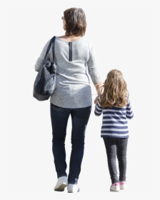 Transparent Clipart Of Someone Walking - Walking People Transparent Background, HD Png Download, Free Download