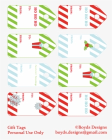 Gift Tag Png - Diy Gift Tags Free Printable Christmas, Transparent Png, Free Download