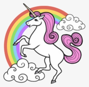 Download Rainbow Rainbows Unicorns Unicorn - Cartoon Unicorn Rainbow Png, Transparent Png, Free Download