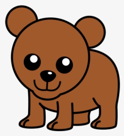 Bear Png Clip Arts - Brown Bear Drawing Easy, Transparent Png, Free Download