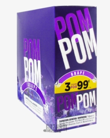 Pom Pom Cigarillos Grape Box - Pom Pom Cigars, HD Png Download, Free Download