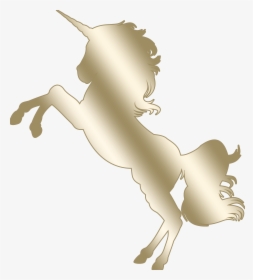 Gold Unicorn Png, Transparent Png, Free Download