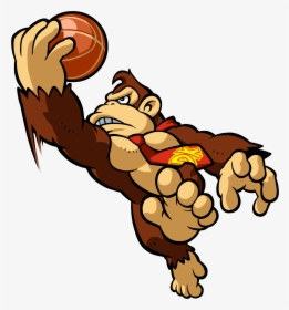 Transparent Donkey Clip Art - Mario Hoops 3 On 3 Donkey Kong, HD Png Download, Free Download