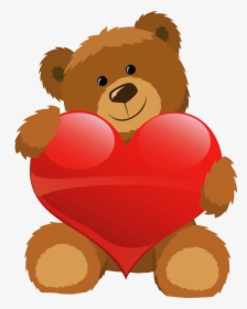 Cute Bear With Heart Png Clipart Pictureu200b Gallery - Clipart Teddy Bear Png, Transparent Png, Free Download