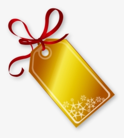 Transparent Red Tag Png - Gold Christmas Tag Png, Png Download, Free Download