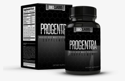 Box And Bottle Of Progentra Dietary Supplements - Progentra ., HD Png Download, Free Download