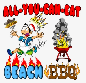 All You Can Eat International Beach Bbq & Buffet At - Barbecue, HD Png Download, Free Download