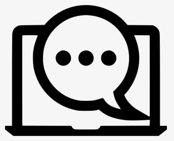 Chat Talk Laptop Seo Online - Smiley, HD Png Download, Free Download