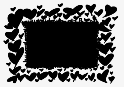 Scribbled Black Hearts Imvu Div Layout - Picture Frame, HD Png Download, Free Download