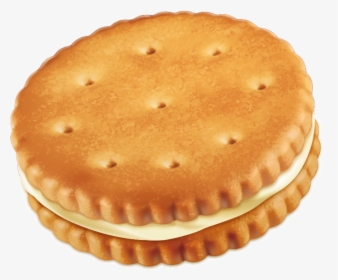 Ritz Crackers Cookie Clip Art Yellow Sandwich - Biscuit Clipart, HD Png Download, Free Download