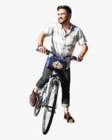 Riding Bicycle Png - Person Biking Png, Transparent Png, Free Download