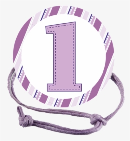 1st Birthday Purple Stripes Napkin Knot - Wristlet, HD Png Download, Free Download
