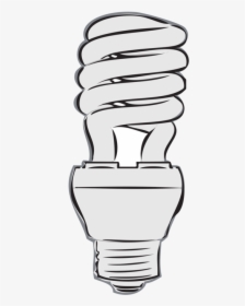 Line,angle,bathroom Accessory - Cartoon Fluorescent Light Bulb, HD Png Download, Free Download