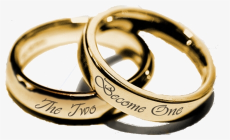 Christian Marriage Png - Two Become One Rings Png, Transparent Png, Free Download