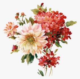 Vintage Flowers Pattern Png, Transparent Png, Free Download