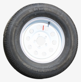5 Bolt 205/75 R15 Radial Tire On White Mod Steel Wheel - Tread, HD Png Download, Free Download