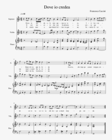 Caccini Francesca Sheet Music, HD Png Download, Free Download