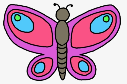 Butterfly Cliparts - Butterfly Clip Art Easy, HD Png Download, Free Download