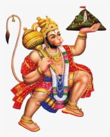 Hanuman Ji With Mountain, HD Png Download, Free Download