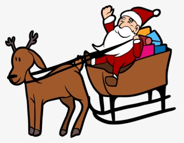 Santa Claus With Slide, HD Png Download, Free Download
