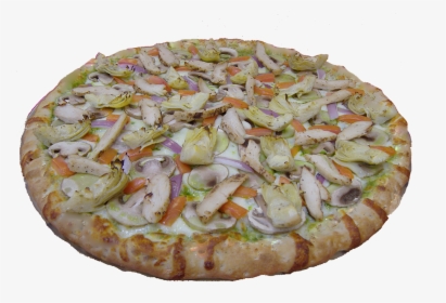 Chicken Pesto Pizza - Chicken Pesto Pizza Png, Transparent Png, Free Download