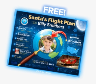 Santa"s Flight Plan - Flyer, HD Png Download, Free Download