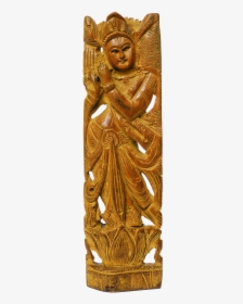 Krishna Holzfigur Hand Carved Free Photo - Carving, HD Png Download, Free Download