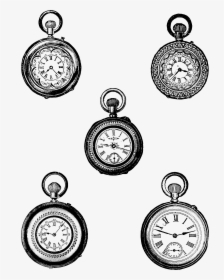 Pocket Watch Clipart Illustration - Old Pocket Watch Tattoo, HD Png Download, Free Download