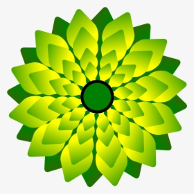 Free Stock Photo Of Green Digital Flower Vector Art - Sun Flower Vector Free, HD Png Download, Free Download