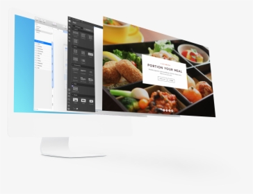 Imac Computer With Three Screens Extending From The - Junk Food, HD Png Download, Free Download