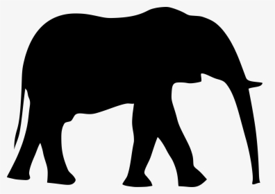 Elephant Silhouet Icons Png - Elephant Clipart Black, Transparent Png, Free Download