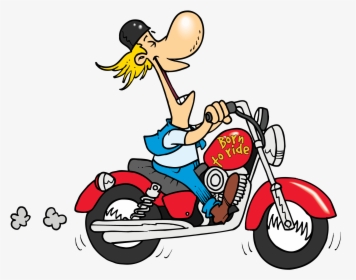 Motorcycle Cartoon Harley Davidson Drawing Clip Art - Free Clipart Motorcycle, HD Png Download, Free Download