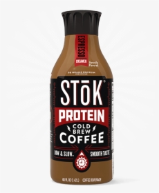Stōk Protein Espresso Creamed Cold Brew Coffee 48 Oz - Stok Cold Brew Protein, HD Png Download, Free Download