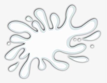 Milk Splat Blot 1 1 - Illustration, HD Png Download, Free Download