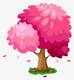 Transparent Brain Clipart - Pink Tree Clipart, HD Png Download, Free Download
