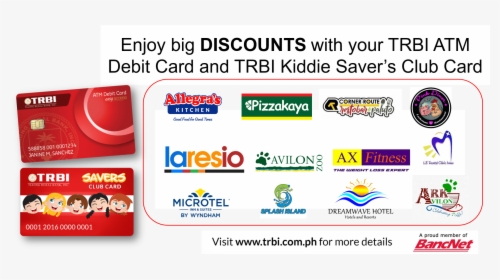 Trbi Atm Debit Card Perks And Discounts - Ark Avilon Zoo, HD Png Download, Free Download